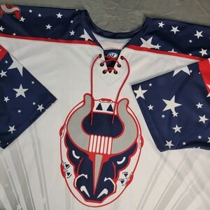 Birmingham Bulls OT Sports Jersey Men's 3XL USA Star Spangled Flag Hockey